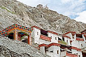 Ladakh - Rizong Gompa made of several buildings built one on top of the other